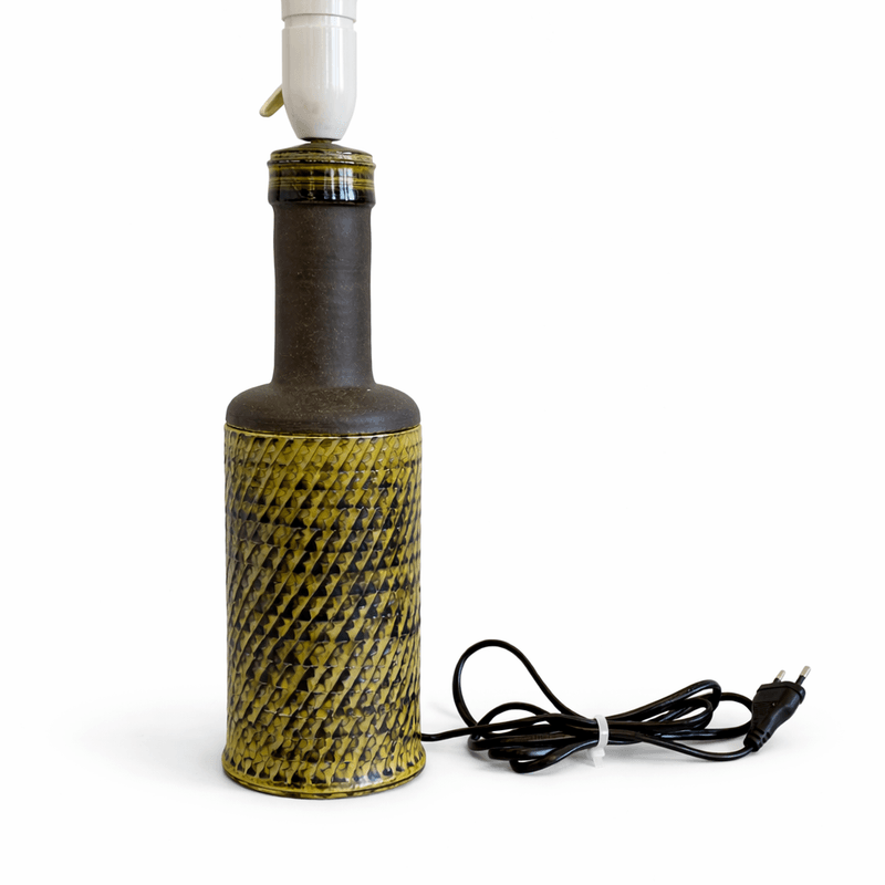 Kähler keramikk, brodlampe, 35,5 cm, gul