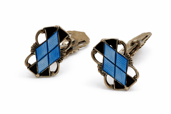 Hovedbilde Mansjettknapper, sølv og emalje