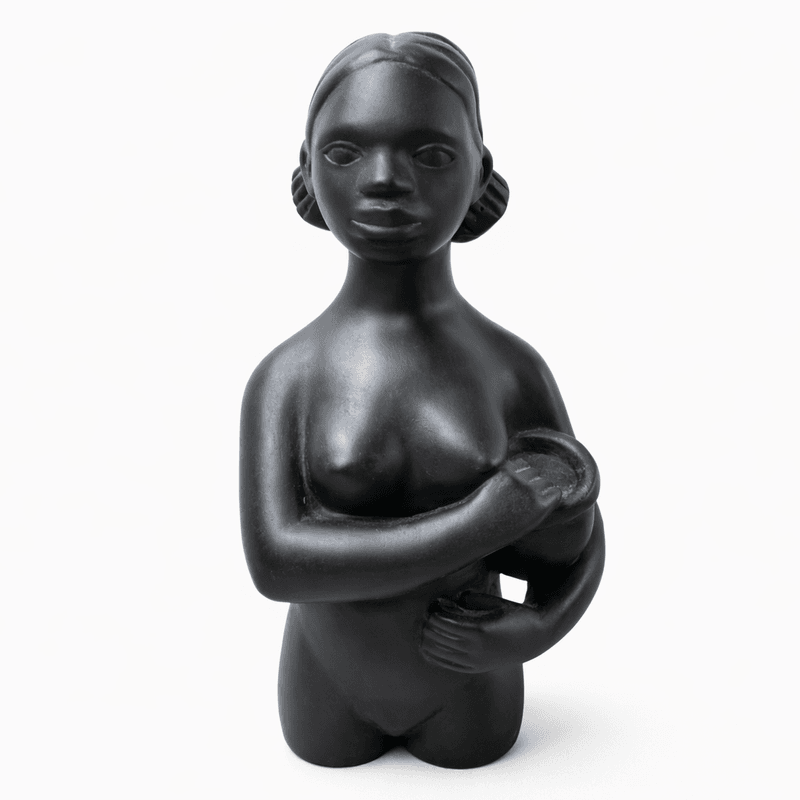 Gipsfigur, afrikansk kvinne