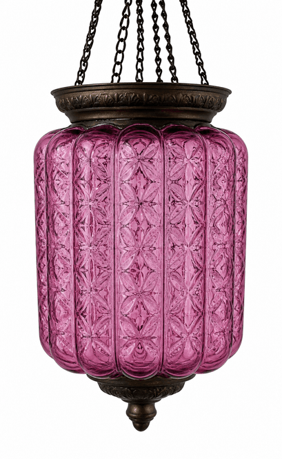 Hovedbilde Antikk, rosa måneskinnslampe