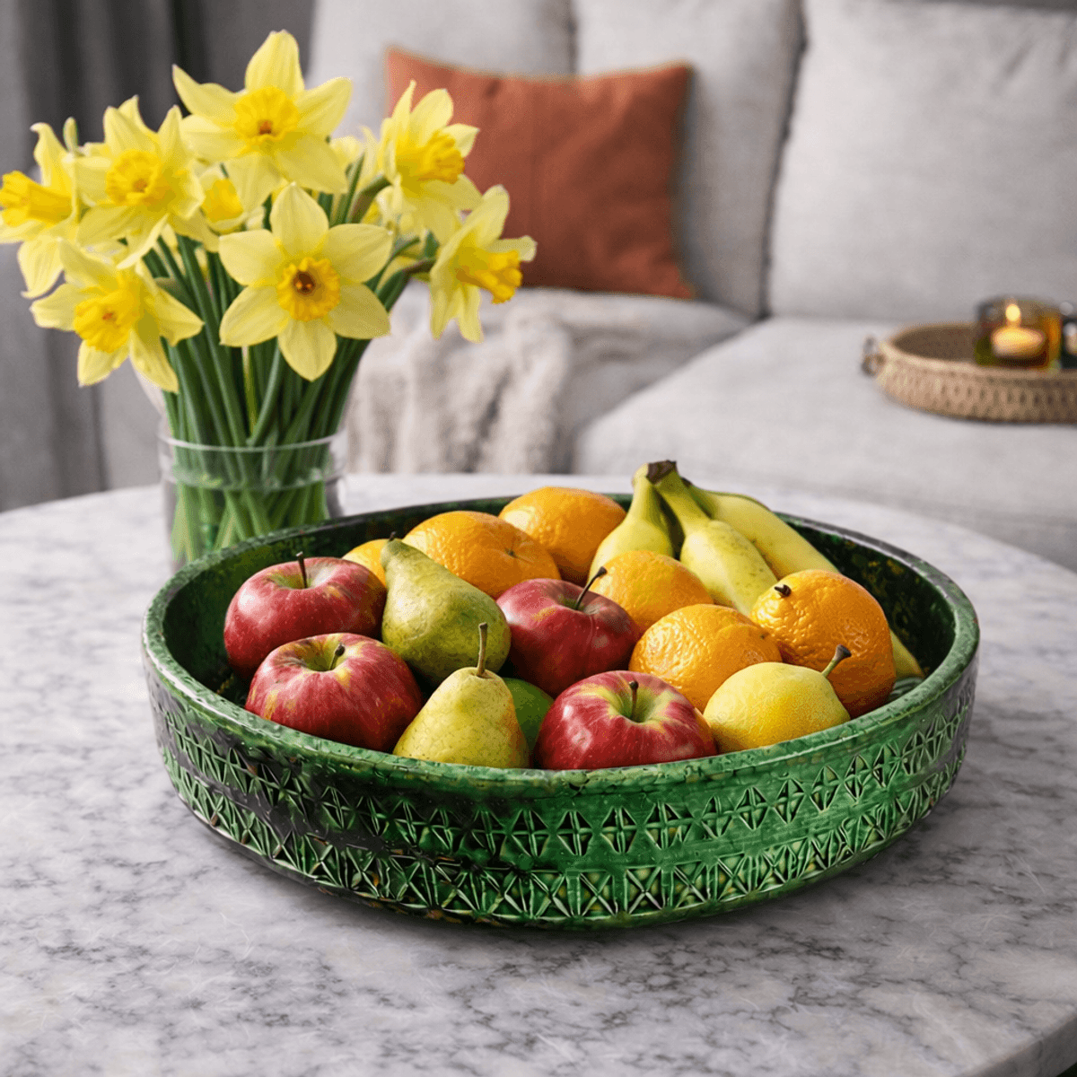 Bitossi, grønt fat, 27 cm