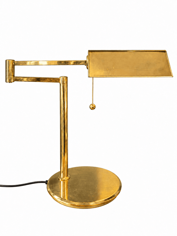 Høvik Lys skrivebordslampe i messing – regulerbar svingarm