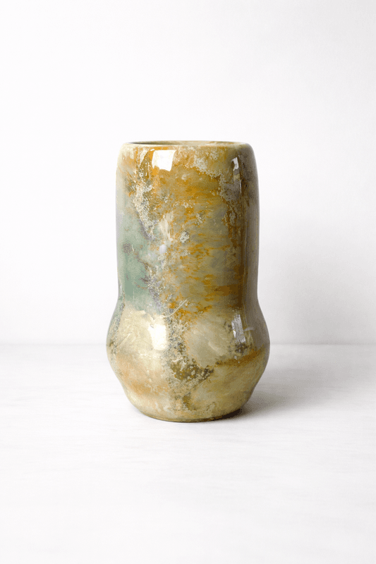 Arabia, vase med lusterglassur