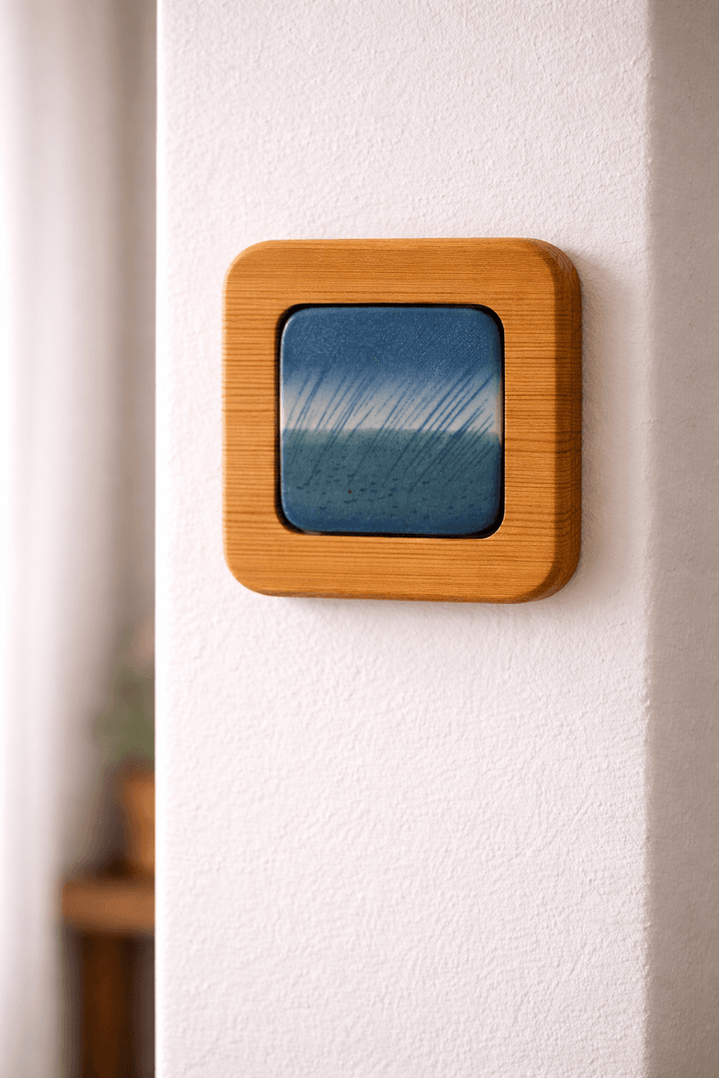 Arabia veggbilde, blått