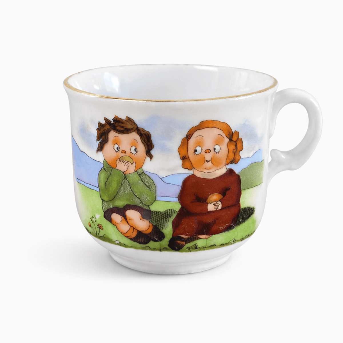 Barnekopp med gutt og jente